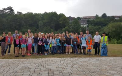 Große Aufräumaktion in Schonungen: Mittelschüler machen groß reine