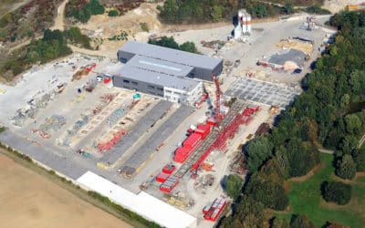 Riedel Bau baut neues Logistikgebäude Richtfest am 30. September 2016 in Bergrheinfeld