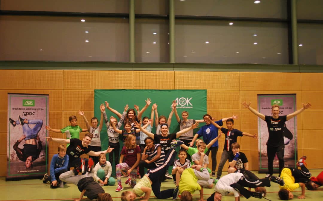 DDC auf AOK-Breakdance-Workshoptour