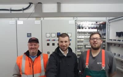 Inbetriebnahme der neuen Pumpwerkstechnik in Schonungen