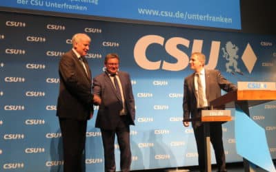 Neuwahlen bei der CSU Unterfranken:  Gerhard Eck mit 92,4 Prozent als Vorsitzender bestätigt