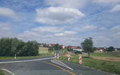 Kreuzungsbereich in Waldsachsen umgebaut