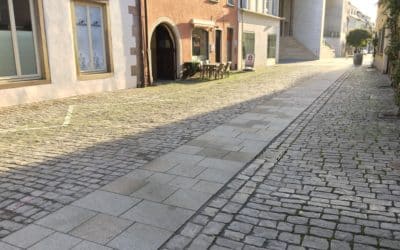 Fertigstellung der Gehbahnen im Stadtteil Zürch