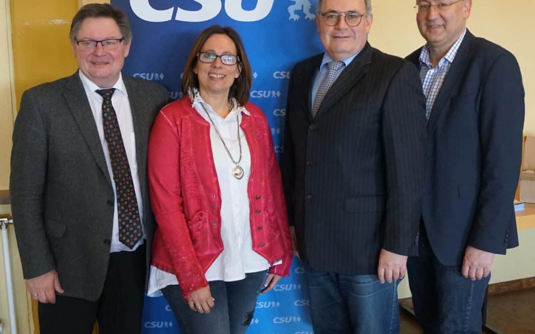 „Ausblicke 2018“ der CSU Schonungen mit Innenstaatssekretär Gerhard Eck und Bezirksrat Stefan Funk