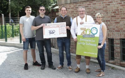 Wildparkfreunde spenden 1.000,- für Artenschutzprojekt der Gemeinschaft der Zooförderer