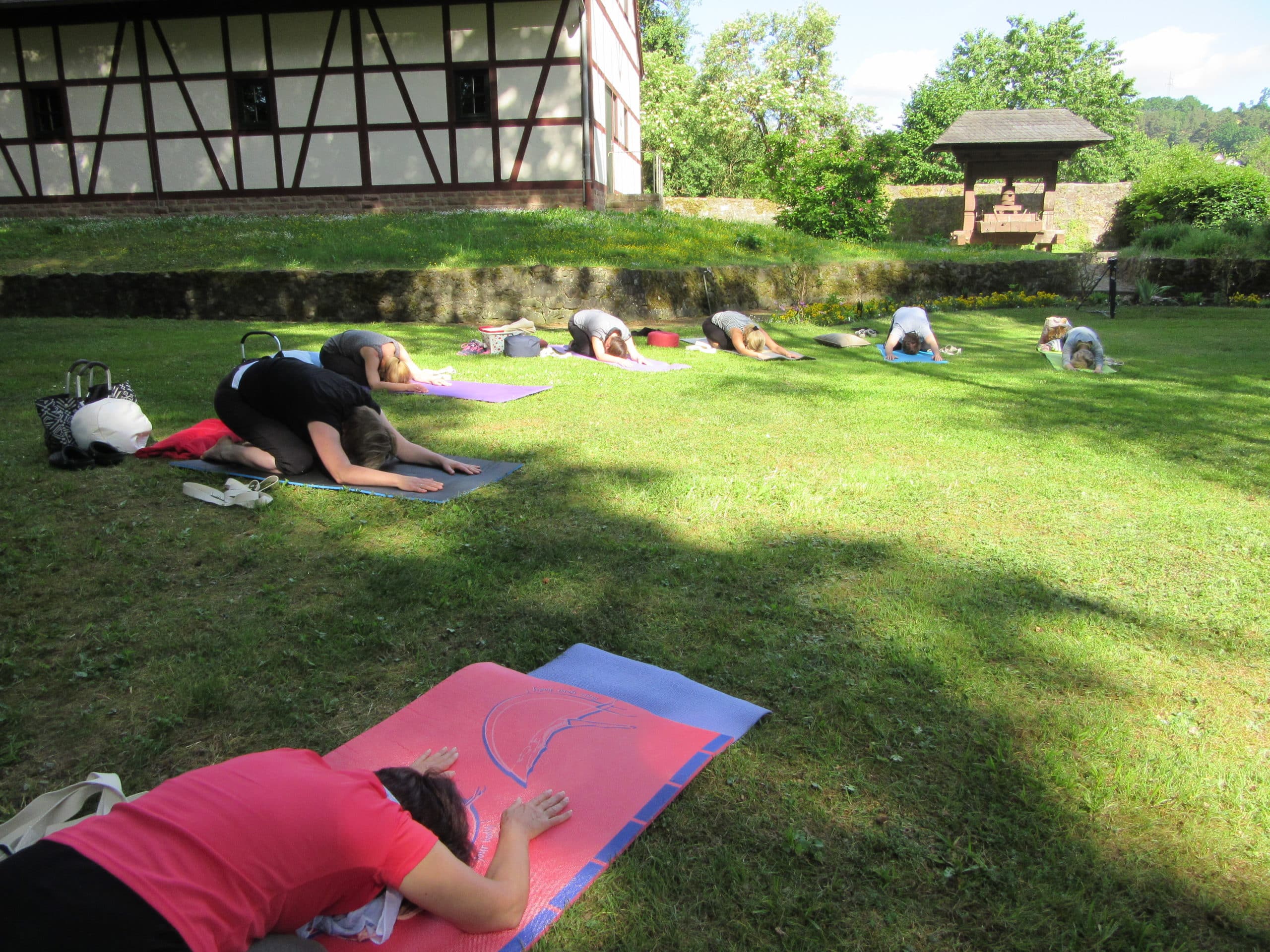 01_Yoga im Park von Schloss Aschach