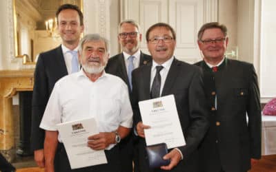 Friedel Heckenlauer und Richard Meißner erhielten Kommunale Verdienstmedaille in Bronze