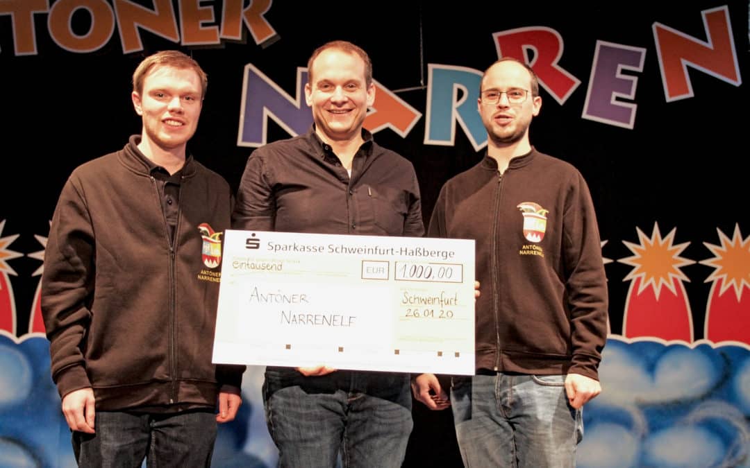 MAINCOR Rohrsysteme spendet 1.000,- Euro an die Antöner Narrenelf