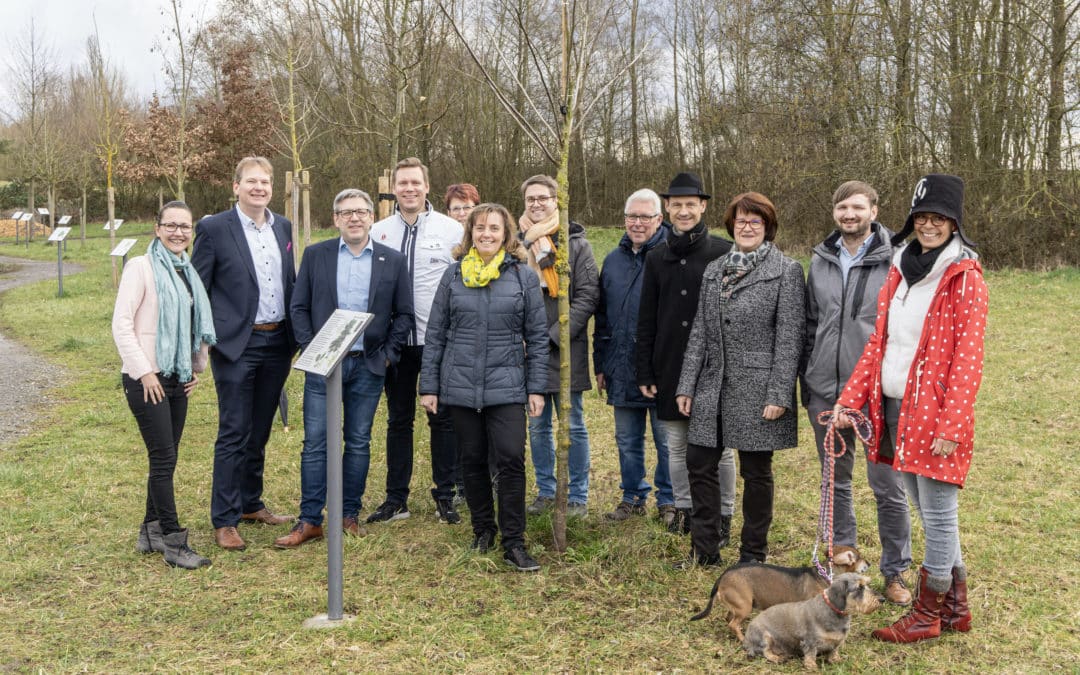 Baumspende des CSU-Ortsverbandes: Stadtratskandidatinnen und -kandidaten diskutieren über die „grüne Stadt“