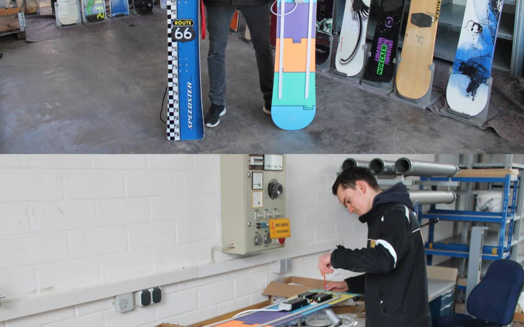 Mit Snowboards und guten Ideen durch die Krise