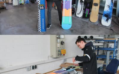 Mit Snowboards und guten Ideen durch die Krise