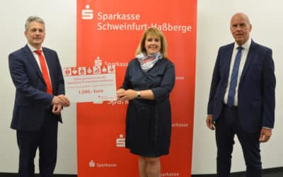 Sparkasse Schweinfurt-Haßberge spendet 1.500 Euro aus den Erträgen der Stiftergemeinschaft