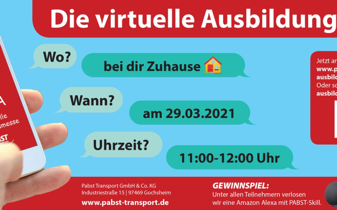 Virtuelle Ausbildungsmesse „Frag Anna“ bei Pabst Transport