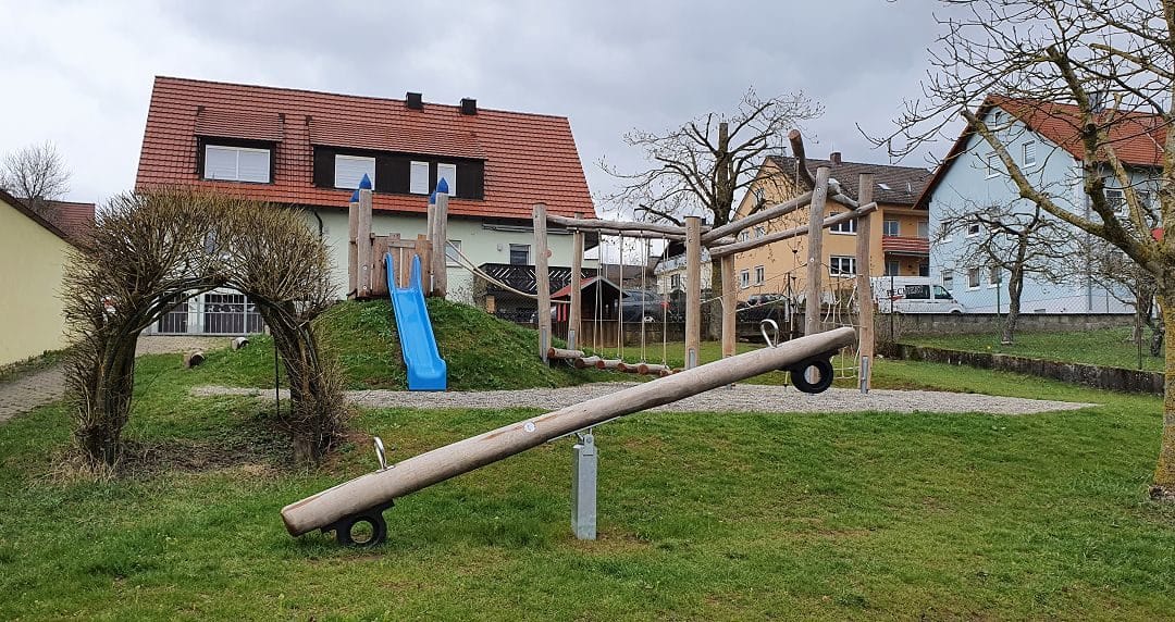 In Waldsachsen wurde der Spielplatz am Kindergarten von Grund auf erneuert