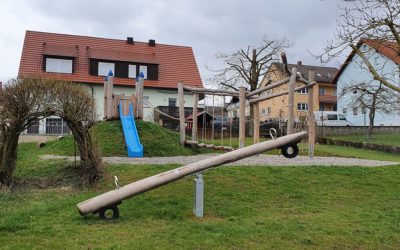 In Waldsachsen wurde der Spielplatz am Kindergarten von Grund auf erneuert