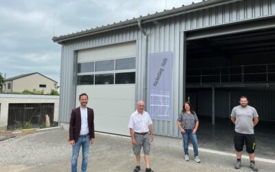 Neue Lagerhalle auf dem städtischen Bauhof