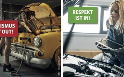 „Sexismus ist out. Respekt ist in“: Postkarten-Aktion zum Weltfrauentag am 8. März