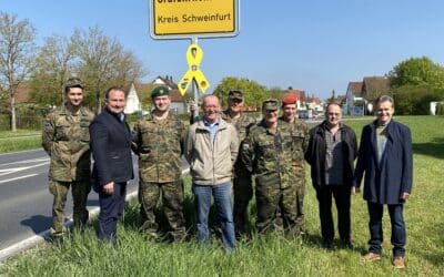 „Gelbe Schleife am Ortseingang“ – Solidarität mit der Bundeswehr