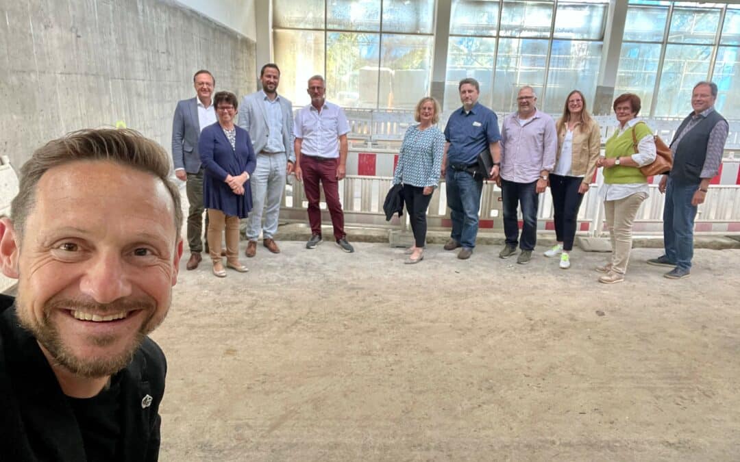 Schweinfurter CSU-Kreistagsfraktion informierte sich über die Hallenbadsanierung in Werneck