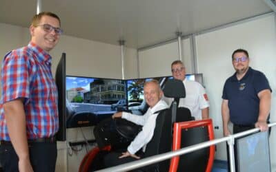 Landkreis Schweinfurt: Feuerwehren trainieren Einsatzfahrten in modernem Simulator
