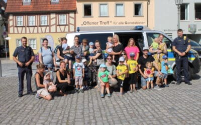 Besuch der Haßfurter Polizei war bei den kleinsten Bürger:innen der Stadt ein voller Erfolg!
