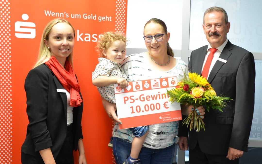 Fortuna bringt 10.000 Euro für Kundin der Sparkasse nach Gochsheim