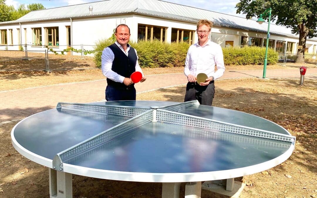Einweihung der neuen Tischtennisanlage
