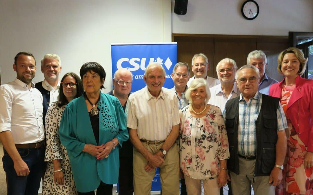 CSU- Schonungen feiert Sommerfest mit zahlreichen Jubilaren