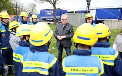 Die THW-Jugend Schweinfurt dachte an die Schweinfurter Kindertafel
