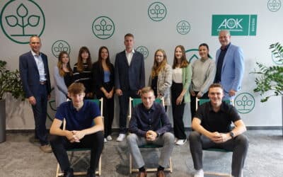 Auszubildende starten bei der AOK ins Berufsleben