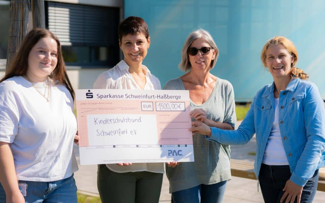1.500 EURO an den Kinderschutzbund Schweinfurt