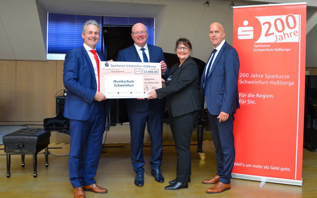13.000 Euro für die Musikschule Schweinfurt