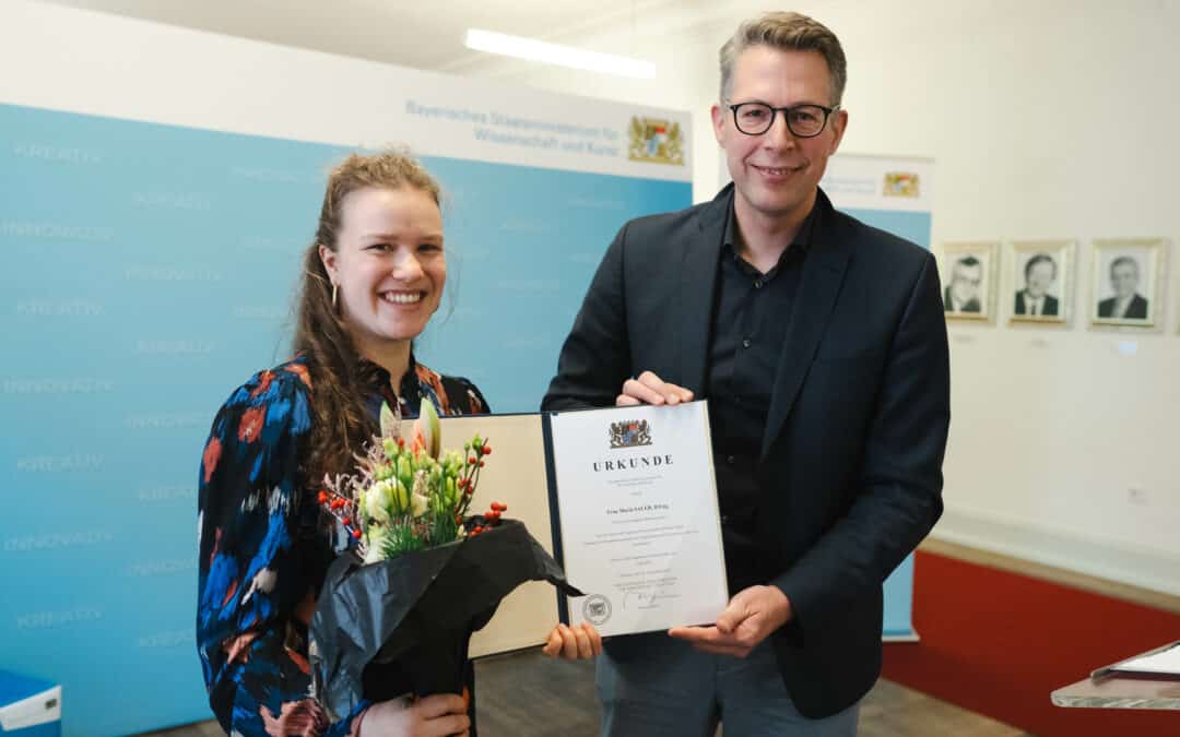 THWS-Absolventin Maria Sauer als hervorragende Ingenieurin ausgezeichnet