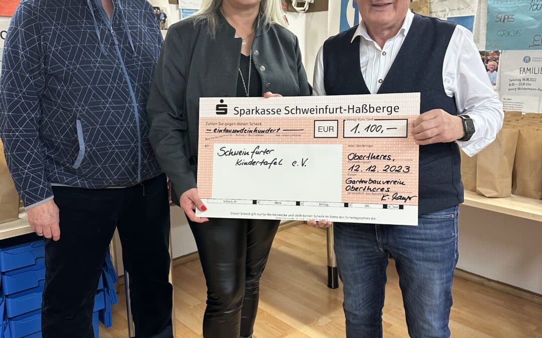 1100 Euro für die Schweinfurter Kindertafel