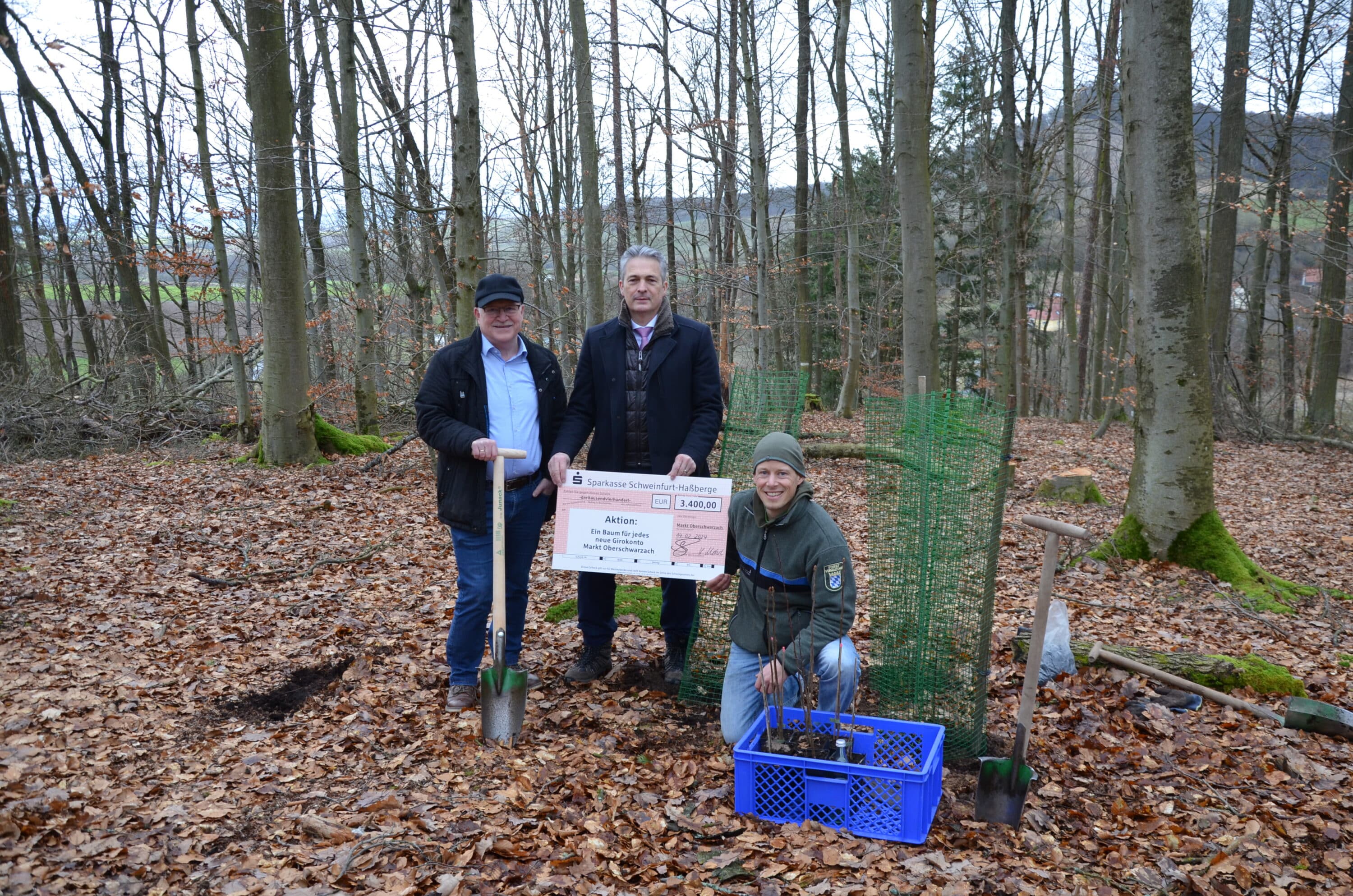 Pressefoto_Pflanzaktion Marktgemeinde Oberschwarzach