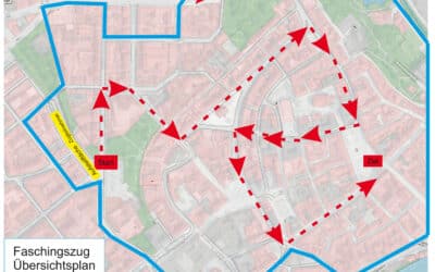 Faschingsumzuges ist auch in diesem Jahr Sperrungen in der Stadt