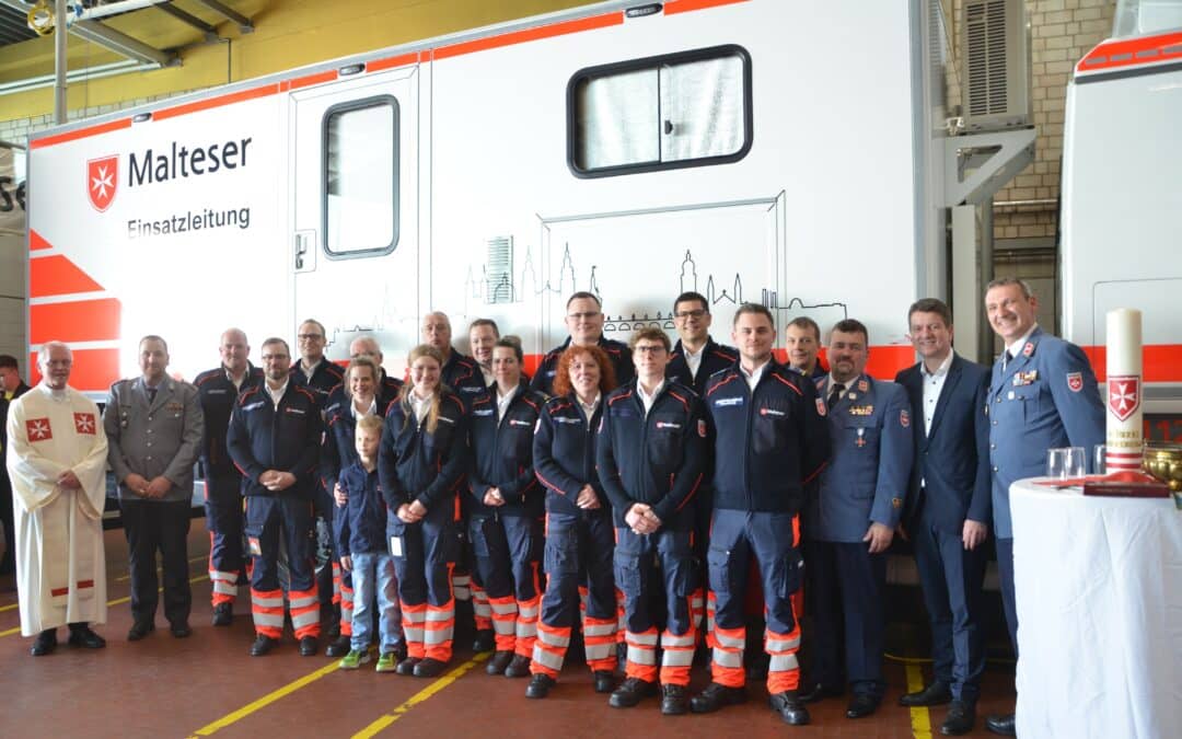 Neuer großer Malteser-Einsatzleitwagen in Dienst gestellt
