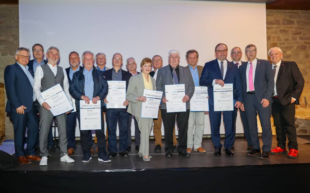 Ehrung für Rekordmeister im Handwerk