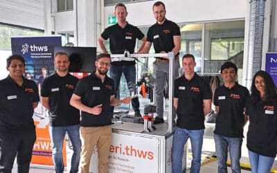 Schweinfurter Studierende sind beim Branchentreffen Innovationsforum Leitungssatz in der „Robotik Challenge“ siegreich