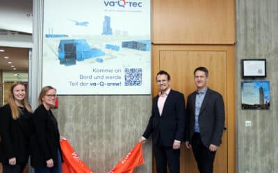 THWS-Hörsaal-Sponsoring: Würzburger Unternehmen va-Q-tec im Rundbau in Schweinfurt vertreten