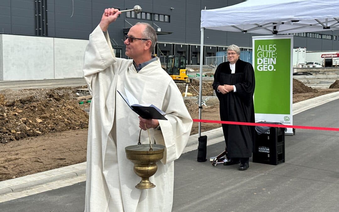Segnung des neuen Industriegebiets in Gerolzhofen