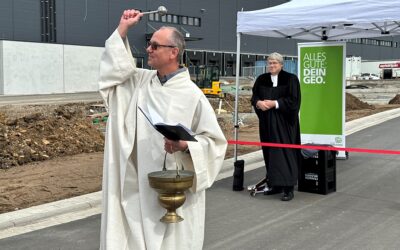 Segnung des neuen Industriegebiets in Gerolzhofen