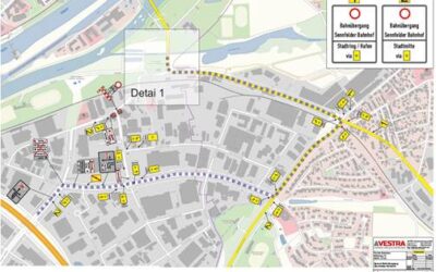 Vollsperrung Bahnübergang Sennfelder Bahnhof