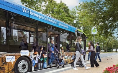 Stadtbusverkehr in Schweinfurt ermöglicht Einstieg an allen Türen
