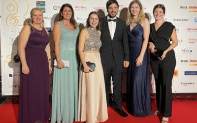 Rudolph Druck und Nachwuchstalent Annika Lassen räumen bei den Druck & Medien Awards 2024 ab