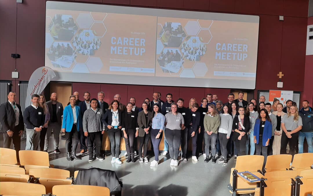 Austausch und Netzwerken am Campus in Schweinfurt für 14 Firmen und rund 350 Studierende