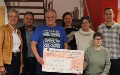 Weihnachtliche Spende für die Lebenshilfe Haßberge e.V.
