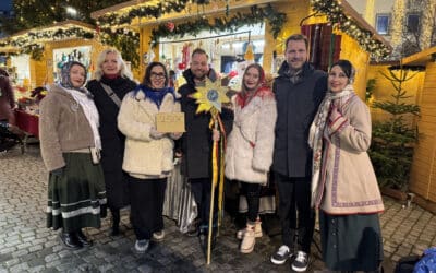 Spendenübergabe auf dem Schweinfurter Weihnachtsmarkt: Gemeinsam für die Ukraine