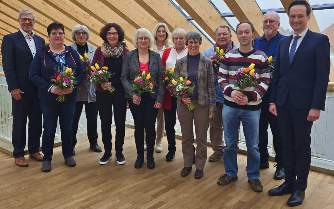 Ehrung von langjährigen Mitarbeiterinnen und Mitarbeitern des Landratsamtes Schweinfurt