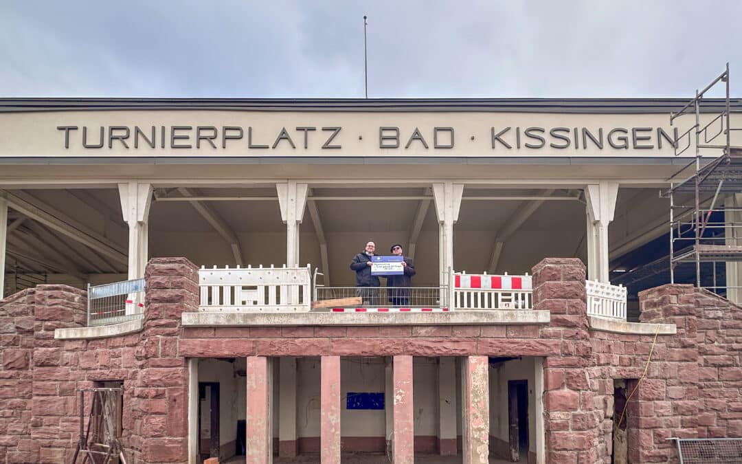 Scheckübergabe der Deutschen Stiftung Denkmalschutz für das Turniergebäude